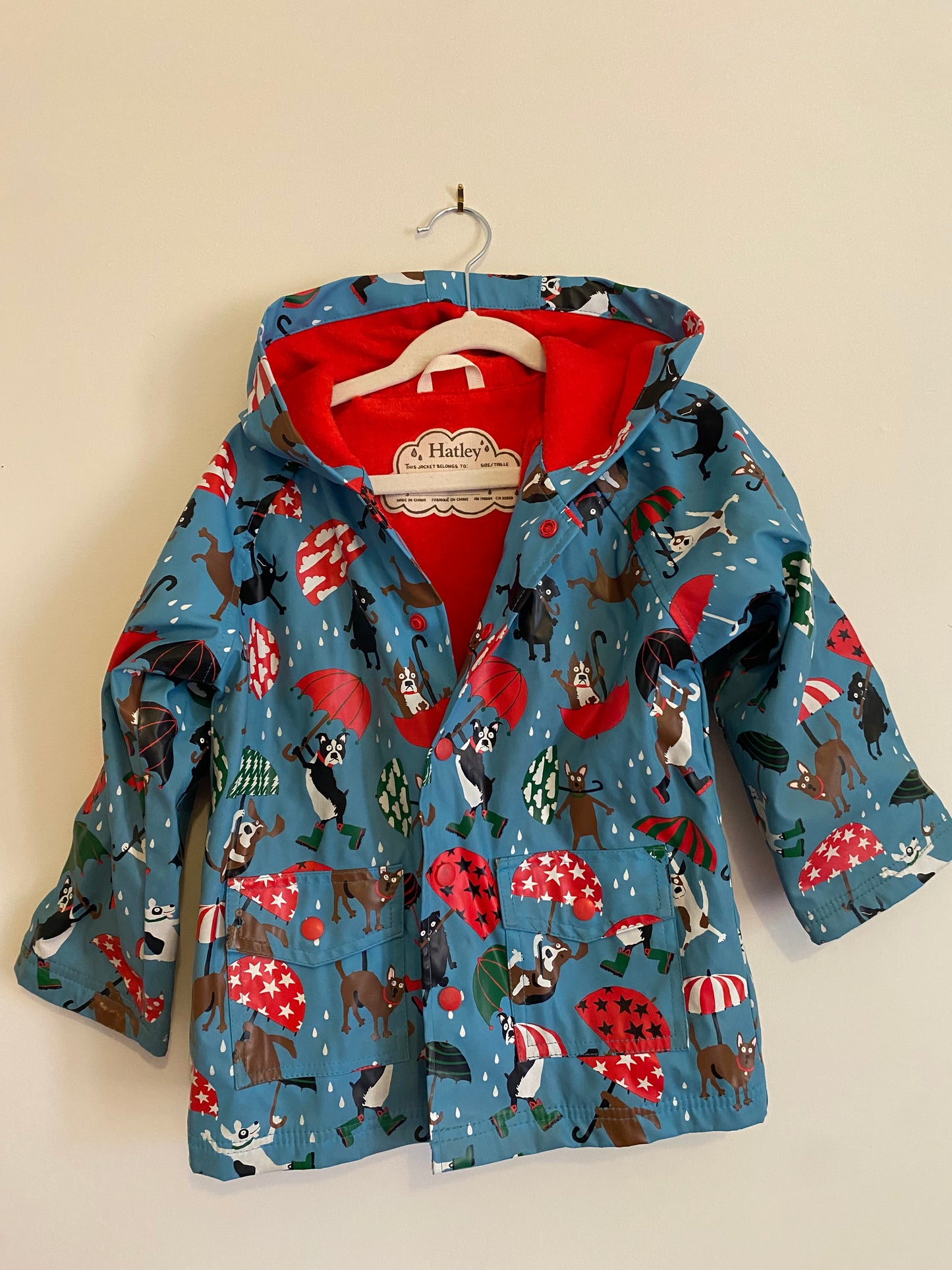 Hatley Terry Lined Rain Jacket - Size 5