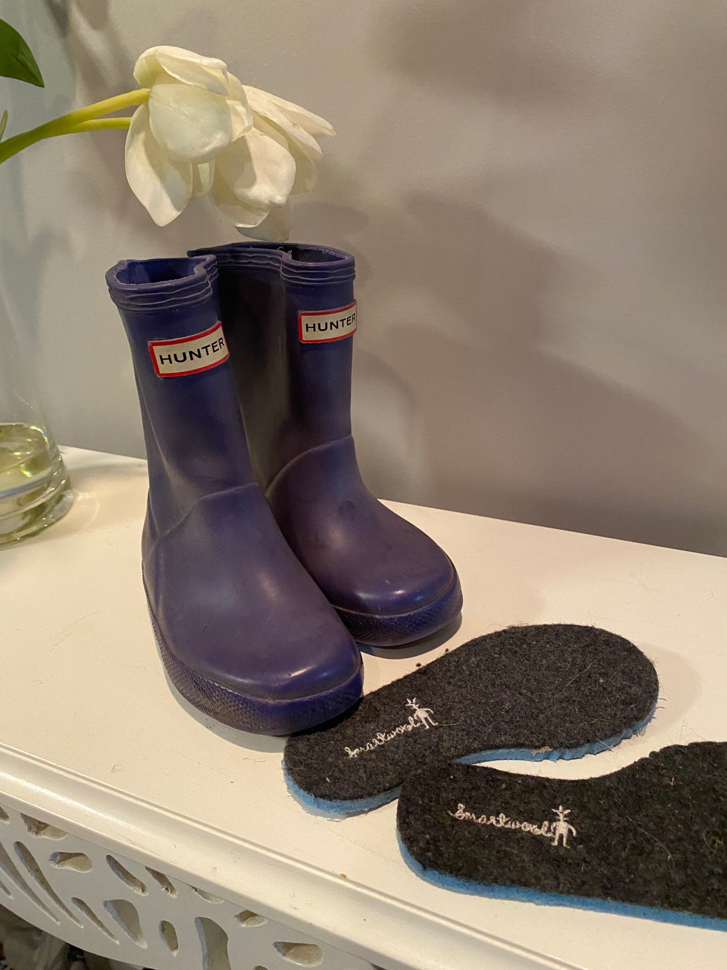 Hunter Boots with Smartwool insoles - Size 6