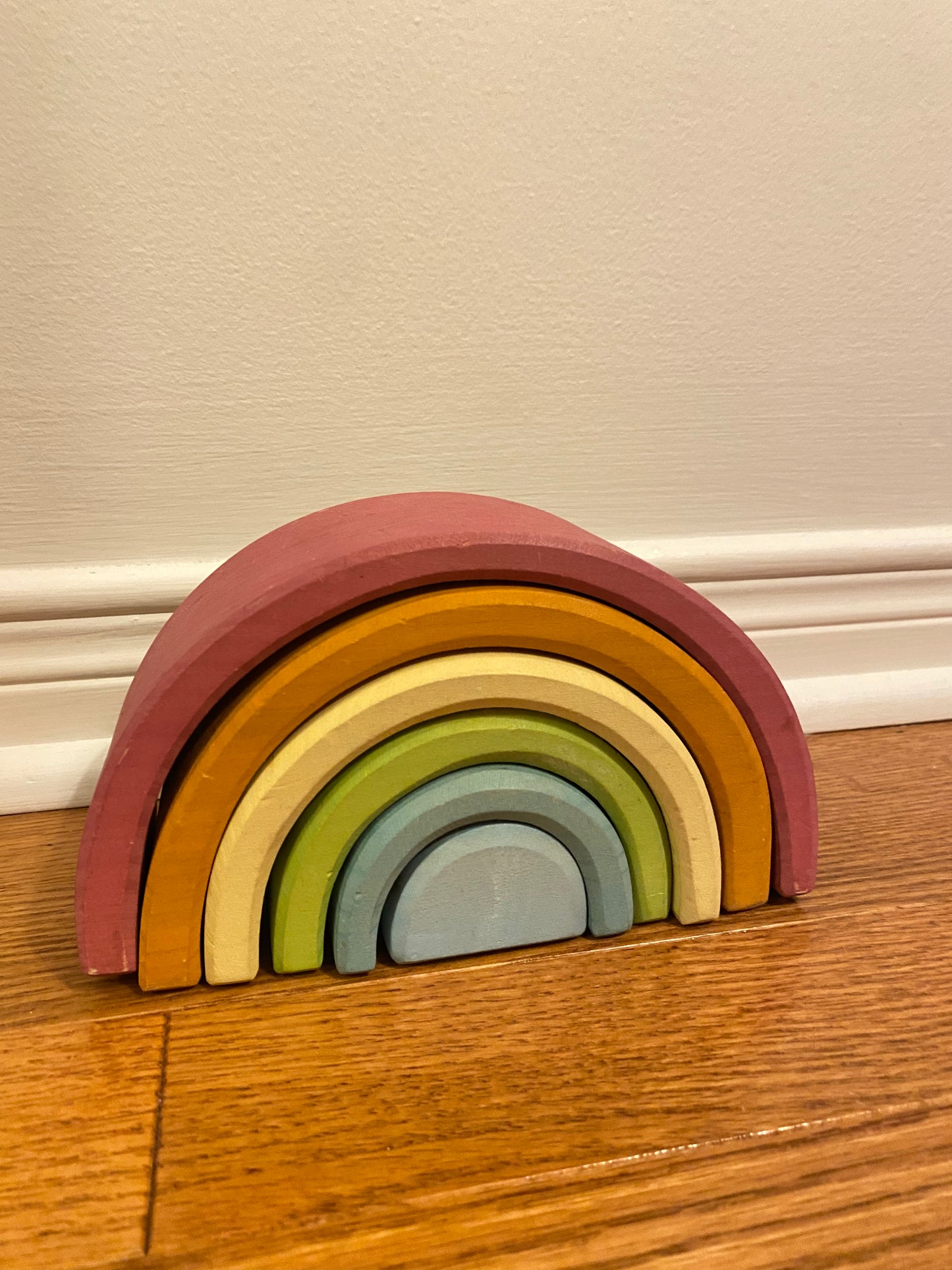 Grimms Wooden Stacking Rainbow