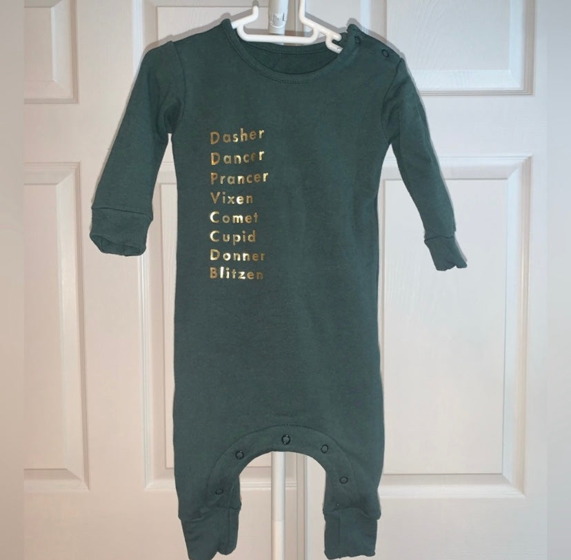 The Whimsical Fox Reindeer Romper 3-6m