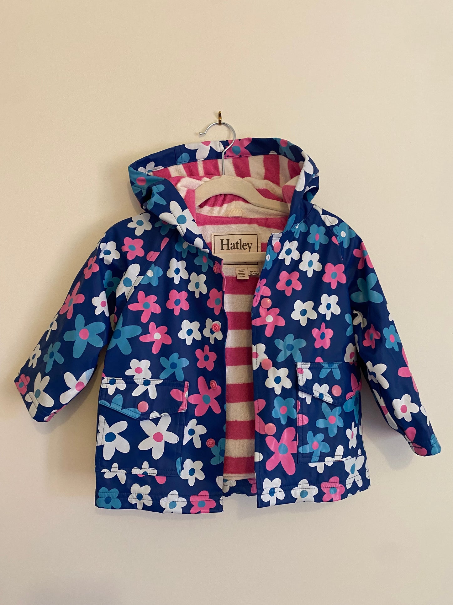 Hatley Terry Lined Rain Jacket - Size 12-18m