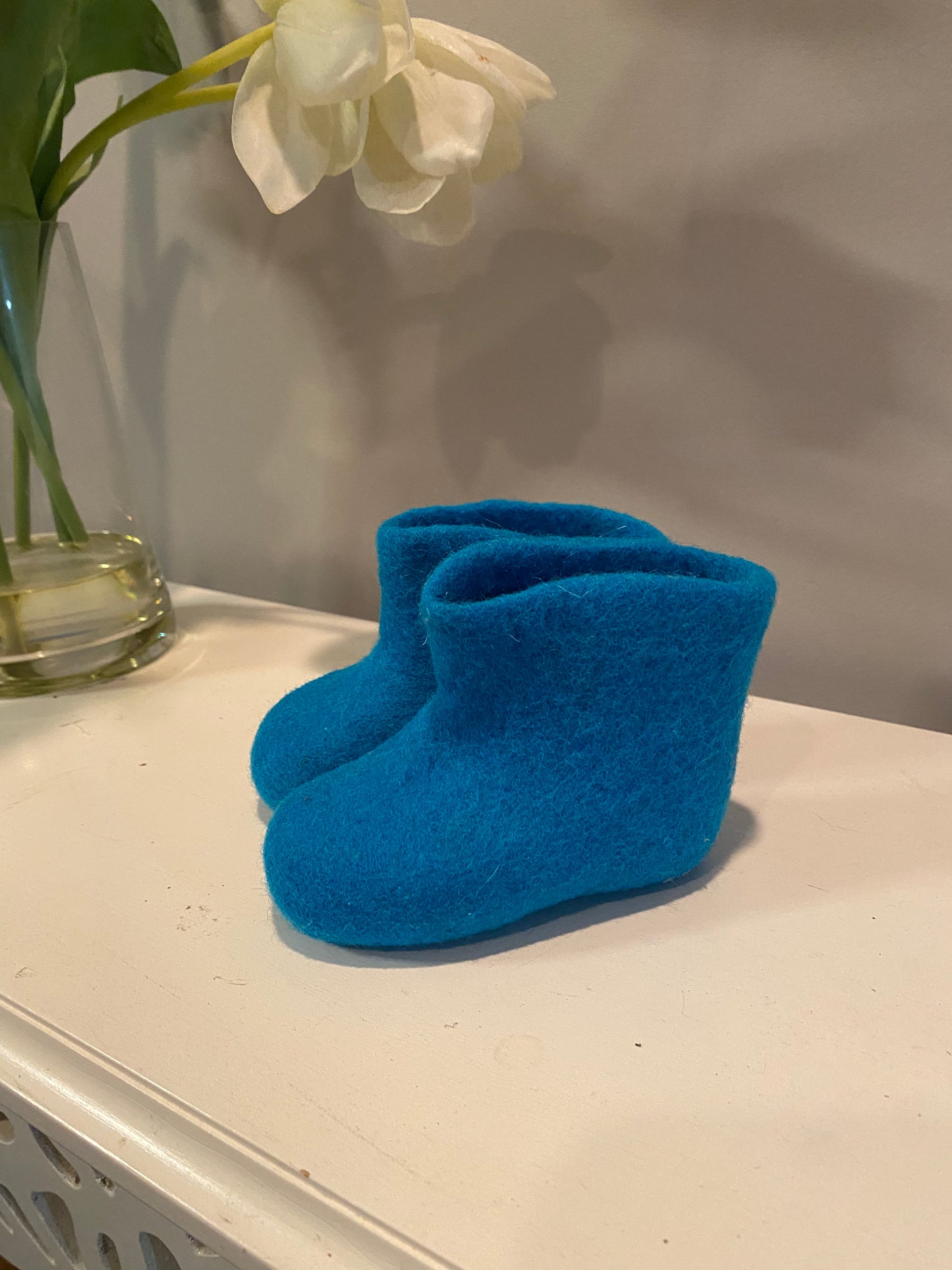 Boiled Wool Booties - Size Infant