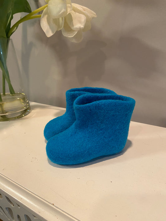 Boiled Wool Booties - Size Infant