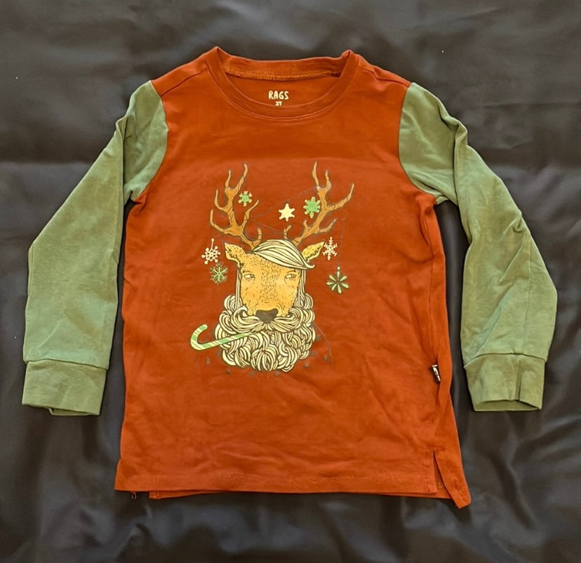 Rags Christmas Long Sleeve - 2T