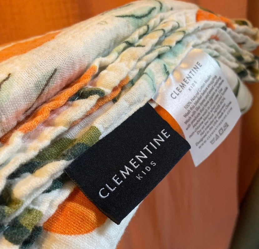Clementine Kids - Muslin blanket, swaddle & crib sheet set