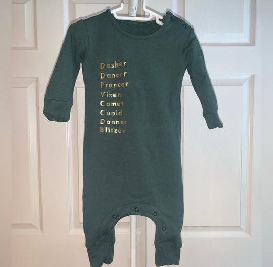 The Whimsical Fox Reindeer Romper 3-6m